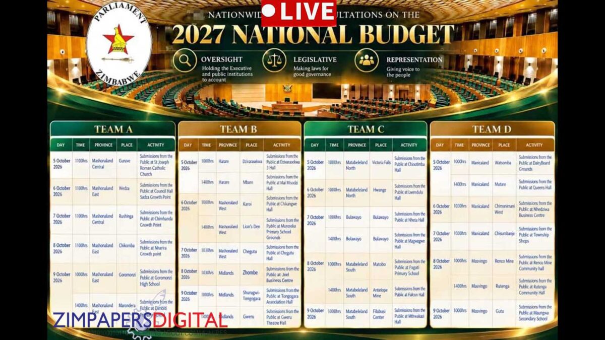 2027 National Budget: Parliament takes consultations to the people