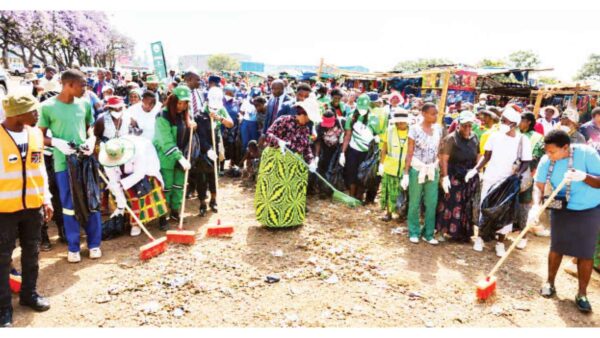 First Lady champions a culture of cleanliness . . . as multitudes turn out for Mbare clean-up campaign