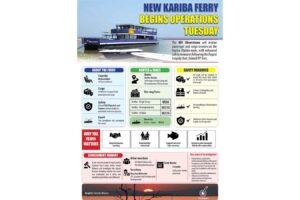 New Kariba ferry starts operations on Tuesday