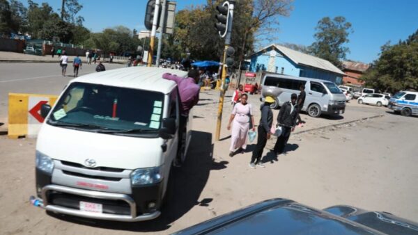 TRANSPORT CHAOS BLEEDS CITY . . .Commuters dumped, forced to change kombis
