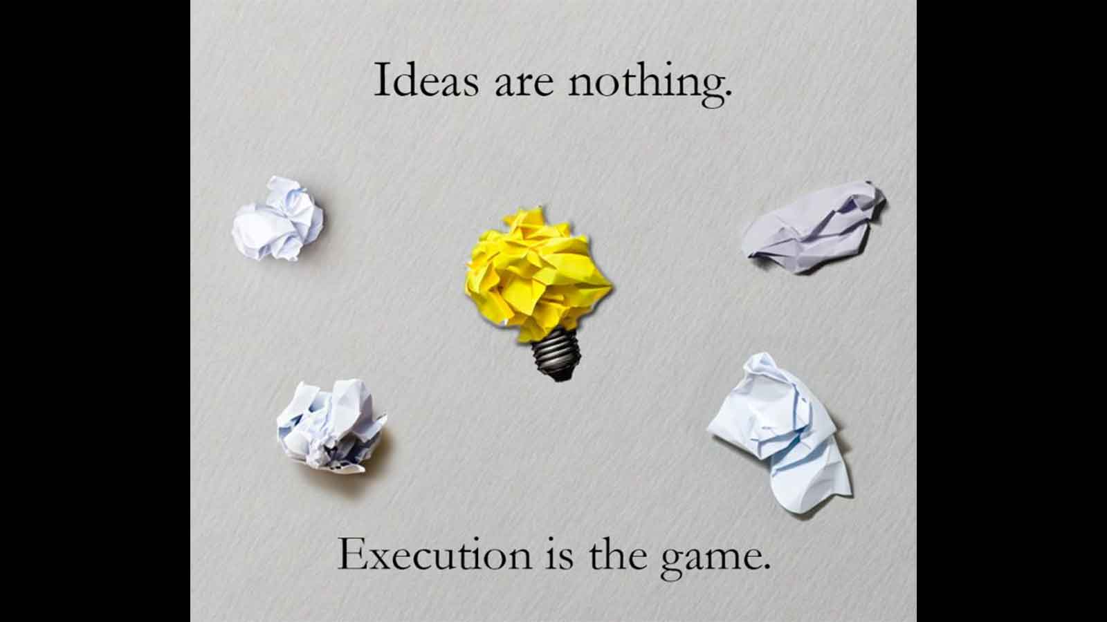 Plan less, execute more