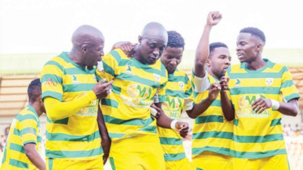HARDROCK IN CRUISE CONTROL . . . Bamara’s late volley seals epic comeback