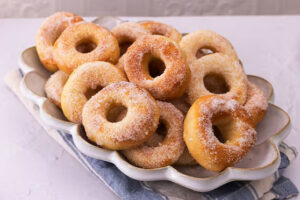 Homemade soft, fluffy doughnut recipe