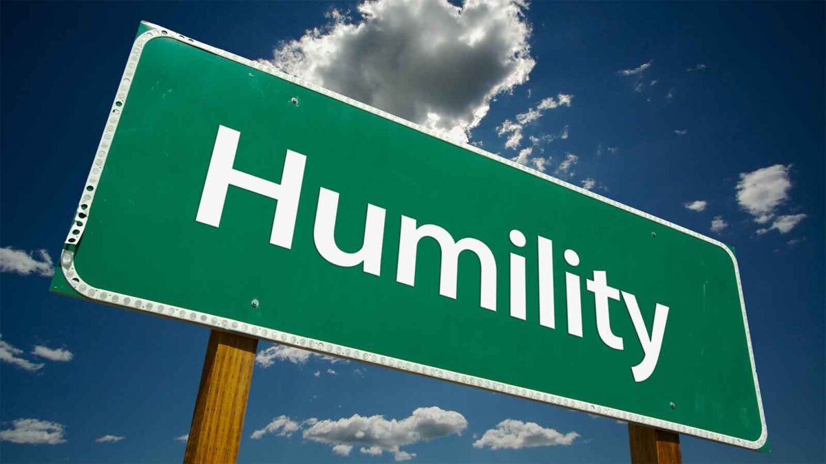 Humility will take us far