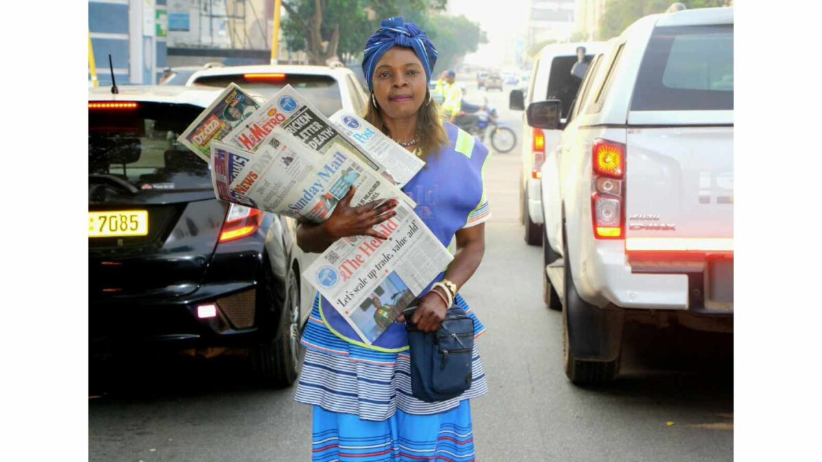 26 years not out… Meet Judith Kaseke, the newspaper vendor