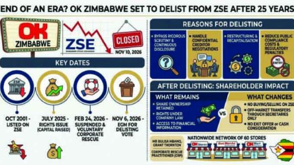 End of an Era? OK Zimbabwe set to delist from ZSE after 25yrs