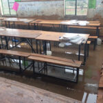 The destroyed classroom