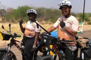 22 COUNTRIES, 13 300KM . . . Now they meet the President