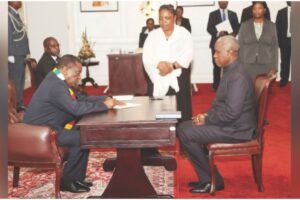 BOOST FOR ECONOMIC GROWTH . . . President swears in Minister Tagwirei
