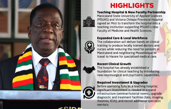 Victoria Chitepo to become medical training hub