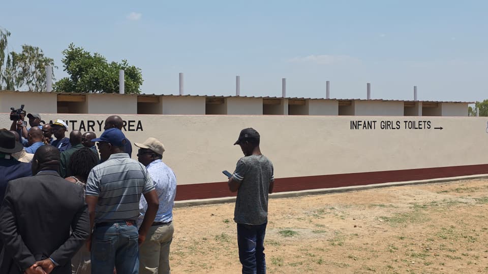 The new toilets at the school