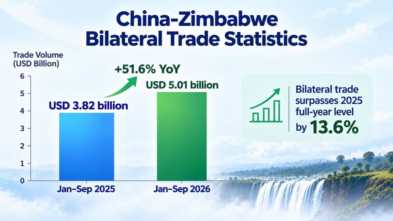China-Zimbabwe trade surges 51,6pc to US$5bn – herald