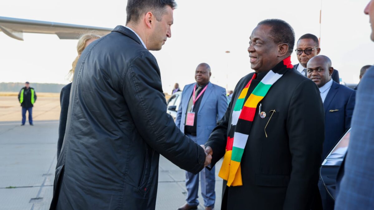 President Mnangagwa departs from Russia