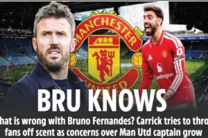 BRUNO FERNANDES is in a funk — no matter how much boss Michael Carrick tries to throw us off the scent.