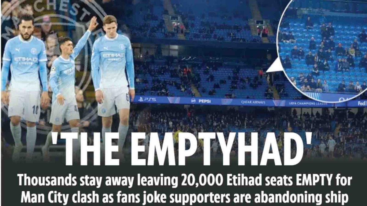 USUALLY when the Champions League rolls into town, fans are queueing up desperate to get tickets, unless you are Manchester City.