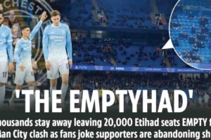 USUALLY when the Champions League rolls into town, fans are queueing up desperate to get tickets, unless you are Manchester City.