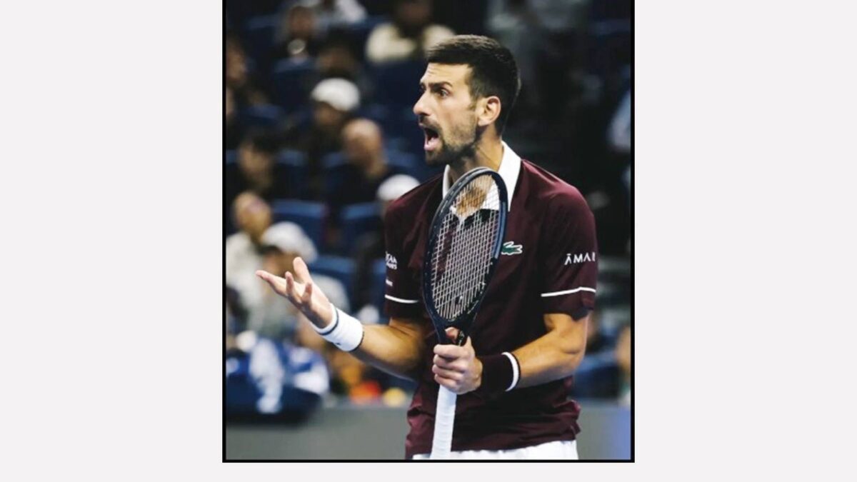 Djokovic lets rip at umpire