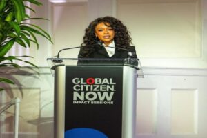 Nomzamo Mbatha hosts Global Citizen event