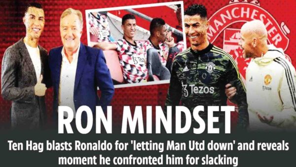 ERIK TEN HAG has taken aim at Cristiano Ronaldo and claimed the star “let down” his Manchester United side.