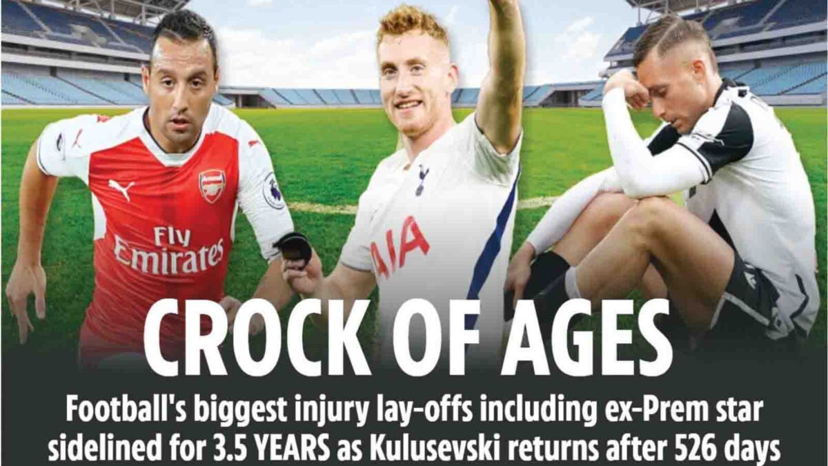 THE physio room can be the loneliest place in the world for an injury-stricken footballer.