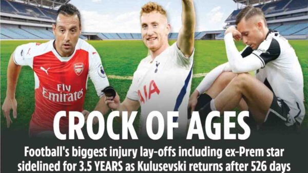 THE physio room can be the loneliest place in the world for an injury-stricken footballer.