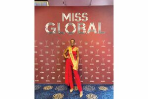 BEAUTY QUEEN NKOMO WEARS HER SASH FOR THE FIRST TIME
