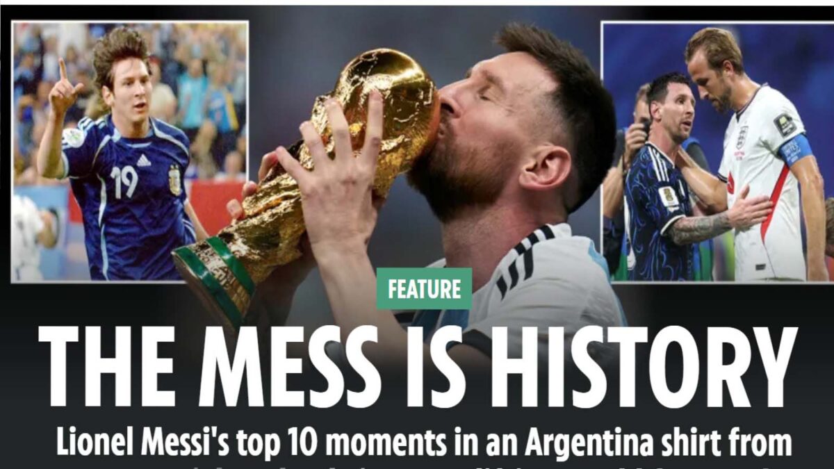 TEARY-EYED Lionel Messi bowed out of his stunning 21-year Argentina career in Buenos Aires on Tuesday.