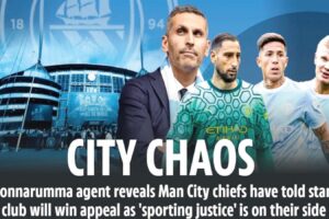 MANCHESTER City bosses have told stars they should not be worried about the club’s Prem guilty verdict —because they have “sporting justice” on their side.