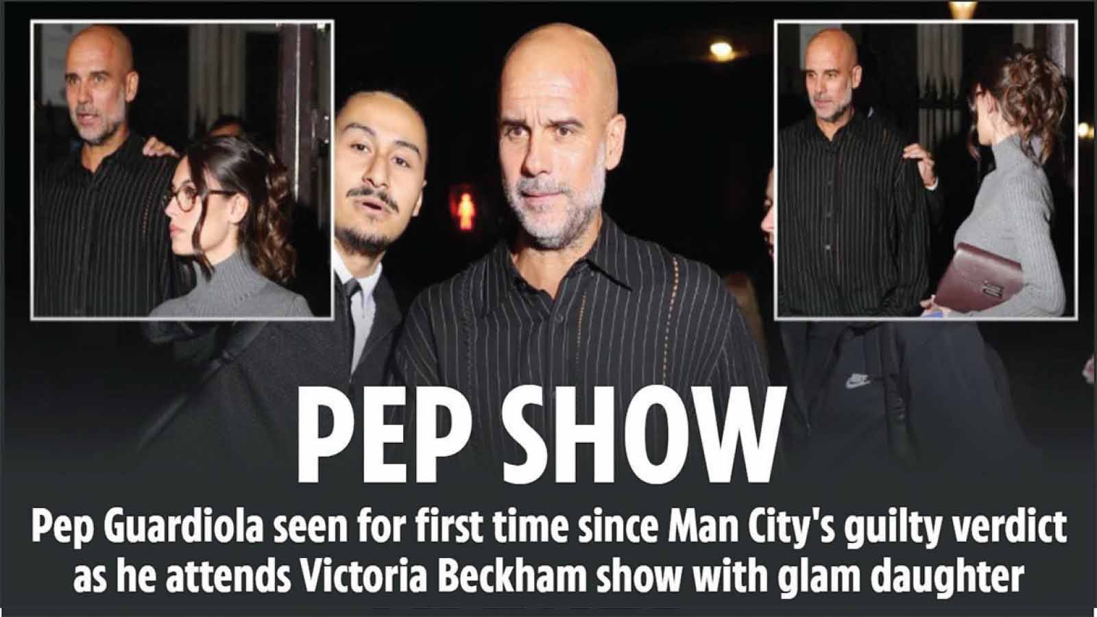 PEP GUARDIOLA has made his first public appearance since Manchester City were found guilty of Prem financial breaches.