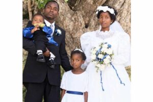 TWETY FIVE YEARS AGO, HE WAS  JUST A TODDLER, ON FRIDAY HIS  SAXOPHONE CHEERED MUM, DAD…. . . Denilson The Saxophonist plays for his parents on their Silver Jubilee wedding anniversary