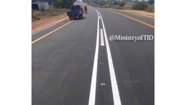 Drawing of road markings begins to improve visibility