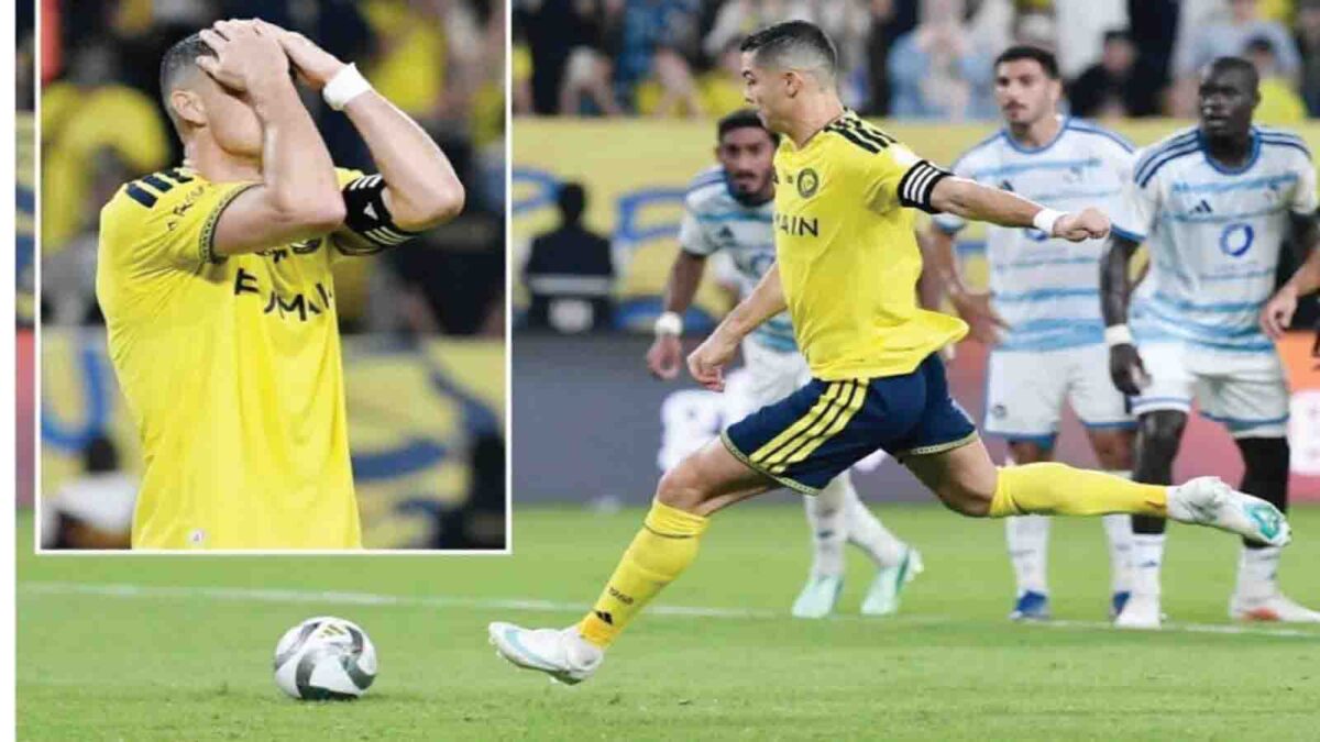 Ronaldo blazes penalty wide