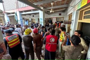 At least 27 children killed after school roof collapses in Pakistan