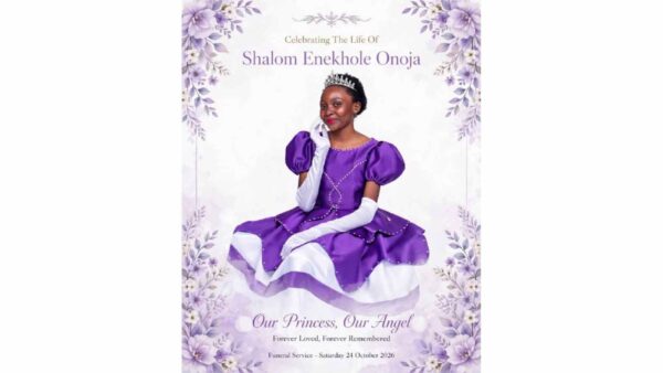 SHALOM’S PURPLE DRESS ARRIVES FROM UK, A DAY AFTER HER DEATH