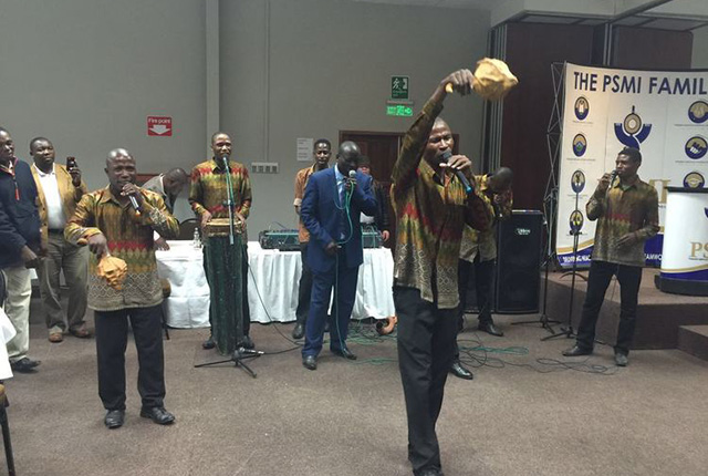 Domboramwari Choral Group on stage