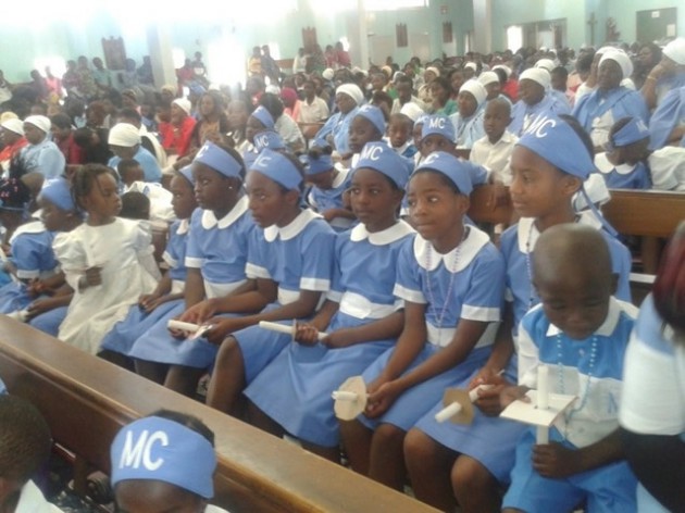 Members of Holy Childhood, an infant guild in the Catholic Church