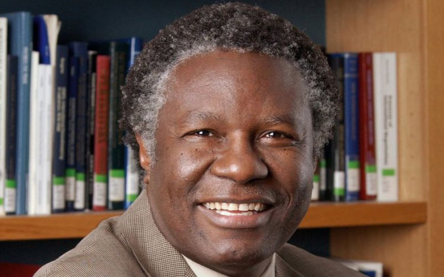 Calestous Juma in 2004. His championing of sustainable development in sub-Saharan Africa was informed by his arduous childhood in a poor village there. —Credit Martha Stewart/Harvard Kennedy School