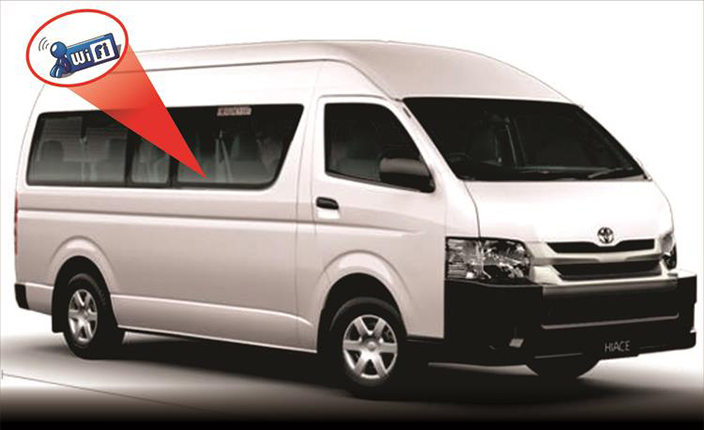 A kombi or other form of public transport with wifi offers passengers an obvious convenience that ultimately elevates the quality of travel commuters can enjoy