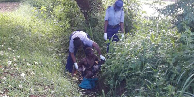 Naked woman found hissing