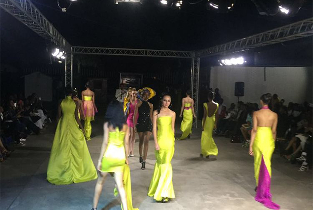 Models showcase different designs at the September Fashion Show held last Saturday