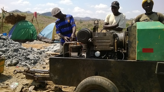 Muscle not enough for artisanal miners