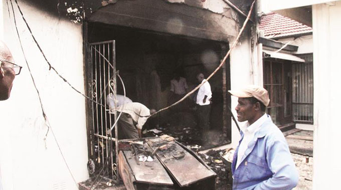 Fire guts Indian Embassy property