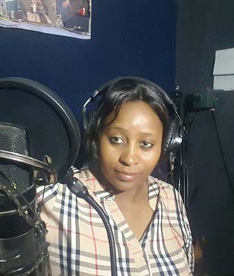 Lucia Zimunya in studio recently