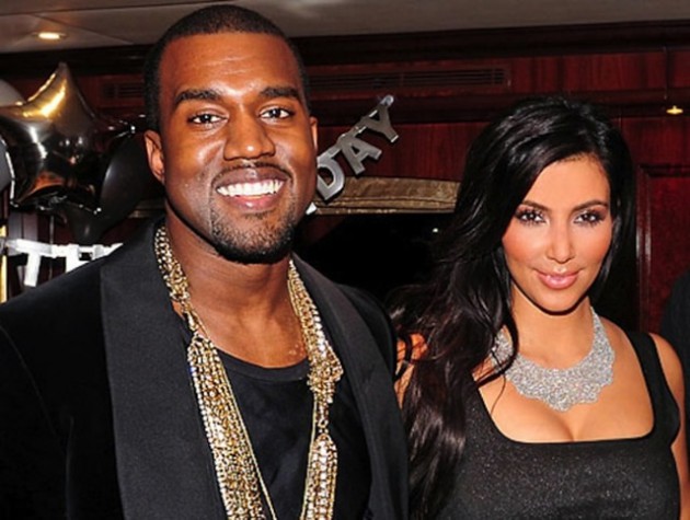 Kanye West and Kim Kardashian