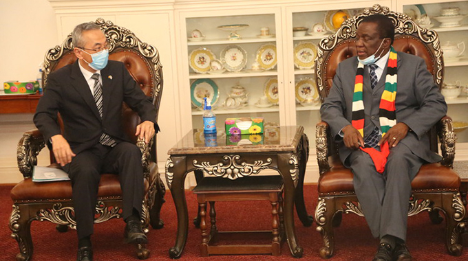 Japan envoy bids President farewell