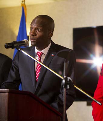 Elected president Jovenel Moise