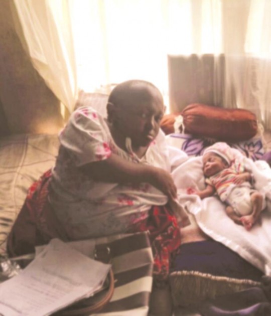 Ms Chipo Manyuka and her nine-day old baby