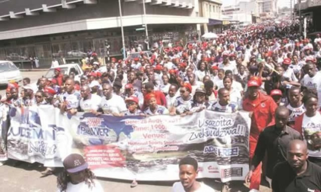 Prophet Emmanuel Makandiwa’s United Family International Church members march in Harare ahead of Judgement Night 2