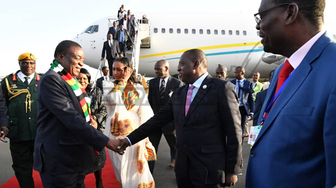 ED arrives in Ethiopia for AU Summit