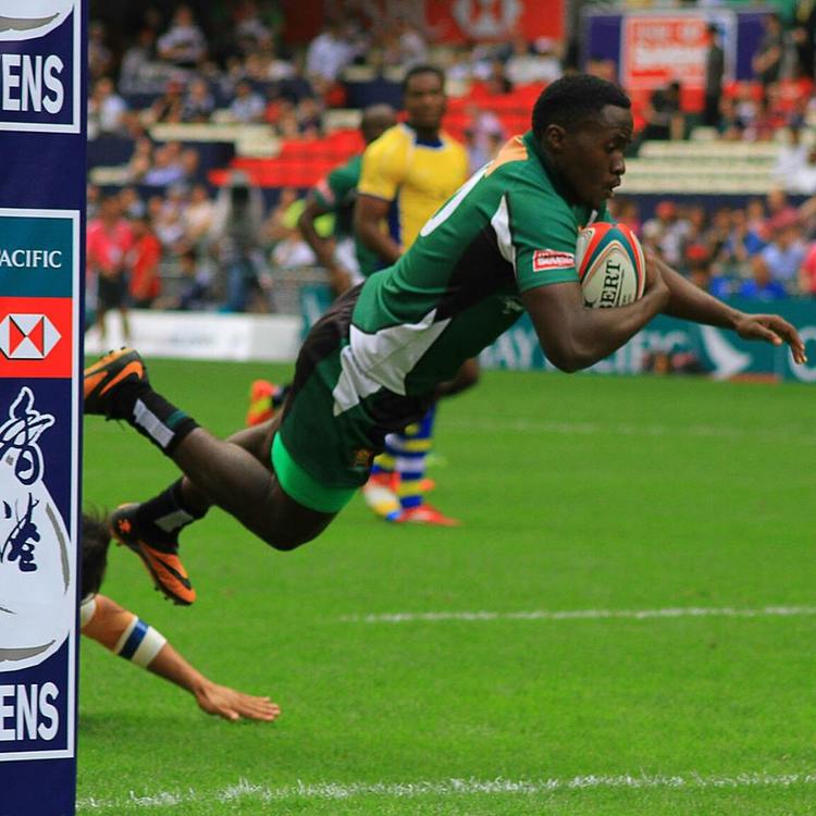 THE DRAGON . . . Lenience Tambwera was outstanding for Old Georgians at the weekend